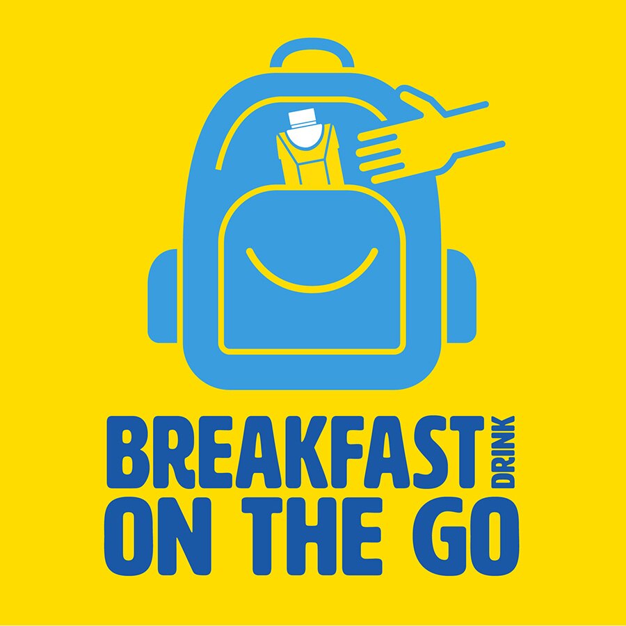 Breakfast drink on the go with bag image
