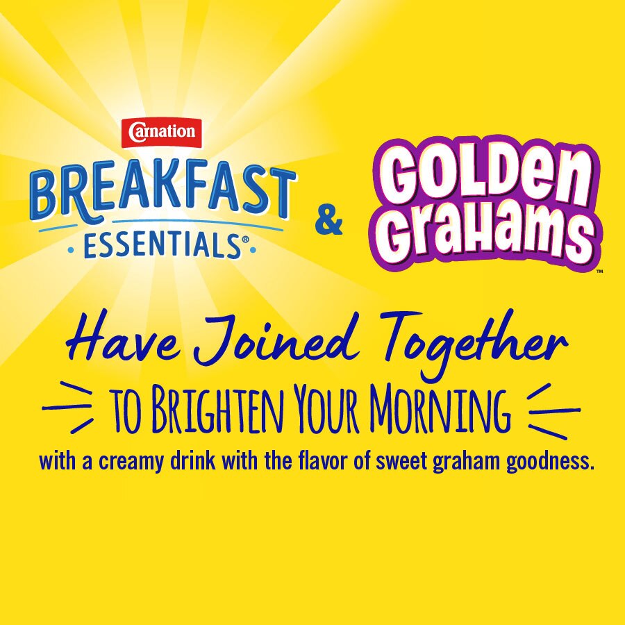 Carnation Breakfast Essentials® and golden grahams have joined together to brighten your morning