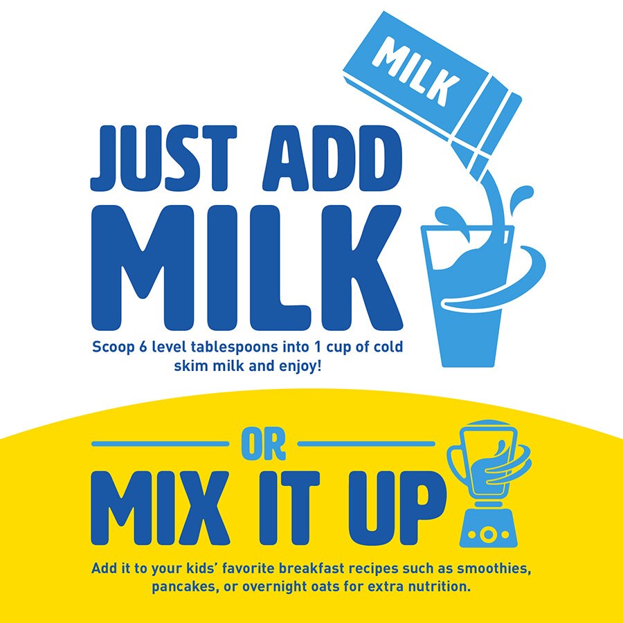Just add milk or mix it up
